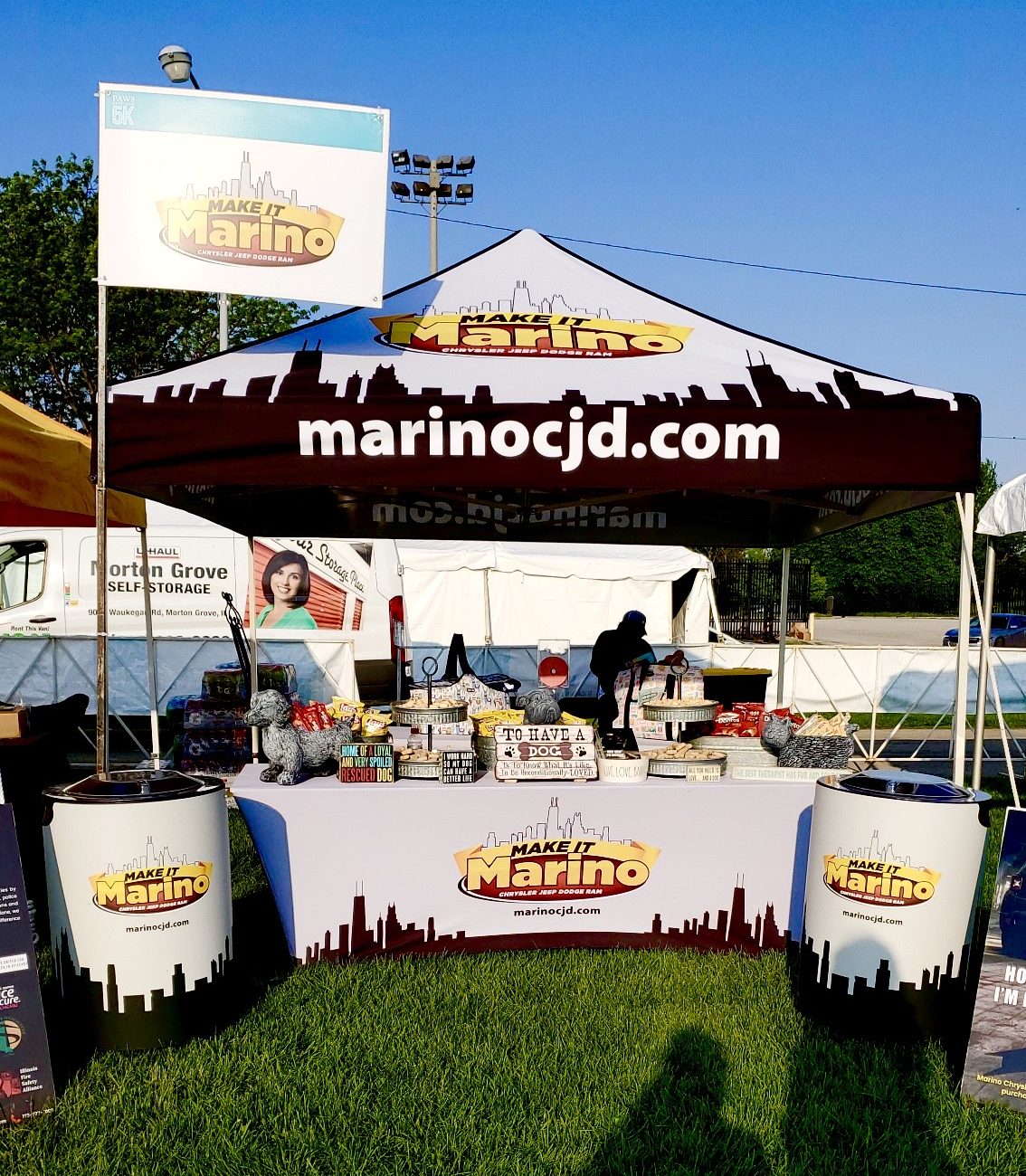 Branded Tent and Tablecloth
